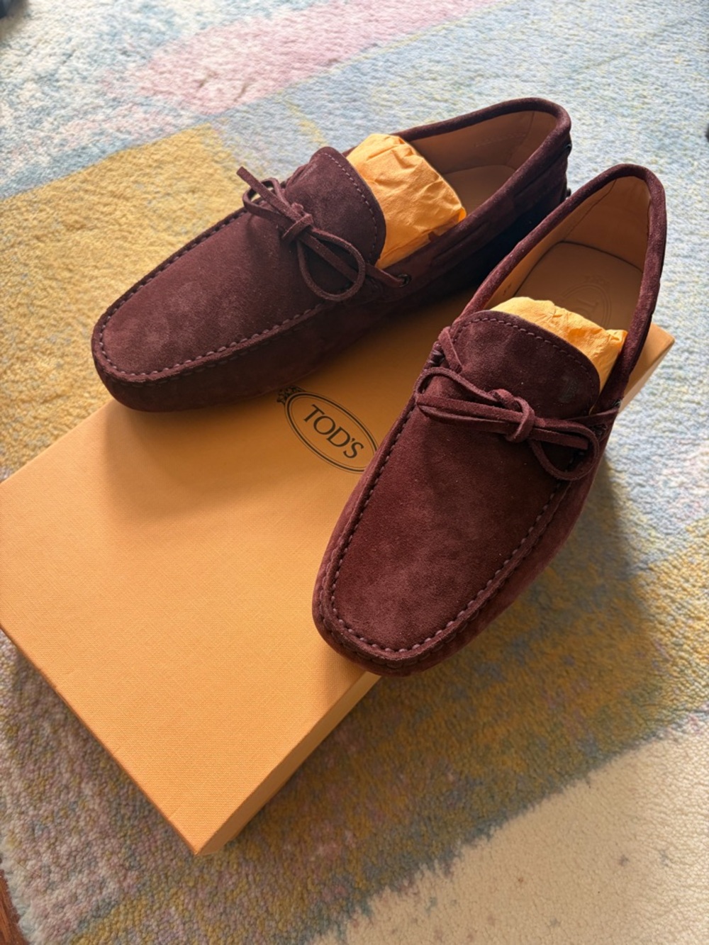 TOD'S Heaven Laccetto suede driving shoes. EU38.5-39/UK men 5.5/US men7&women8.5